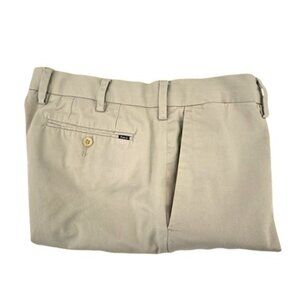 Polo Ralph Lauren Stretch Slim Fit Chino Pants 33x30 Flat Front Khaki Beige